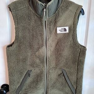 The North Face Sage Green Fleece Vest